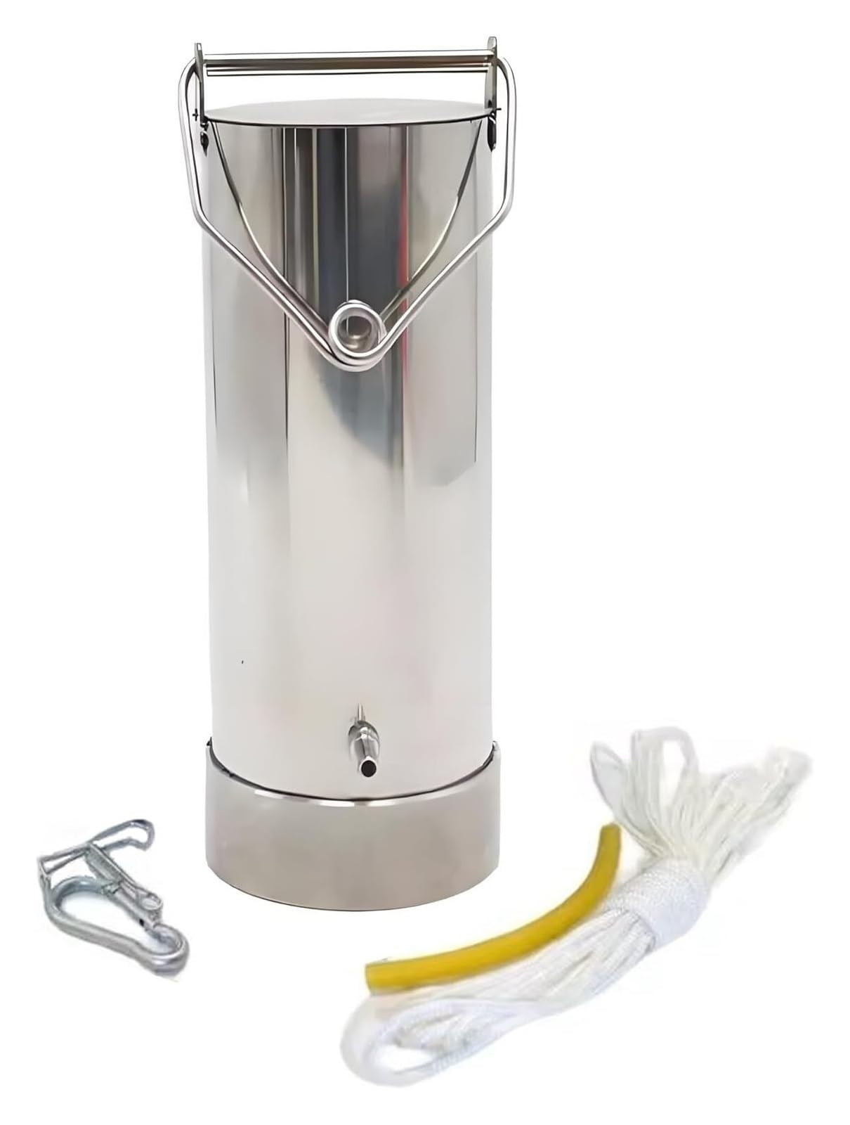 Échantillon télescopique de qualité de l'eau en acier inoxydable, cuillère et cuillère d'échantillonnage de laboratoire, gobelet pendule pour un test et une collecte précis de l'eau