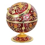 Diseño europeo sofisticado: el cenicero antiguo, inspirado en la estética occidental, sirve como un elegante cenicero de mesa, añadiendo sofisticación a cualquier espacio, incluyendo oficinas o jardines