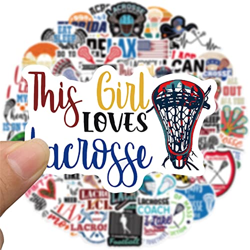 50 Pieces Lacrosse Stickers, Lacrosses Vinyl Stickers for Water Bottle, Helmet, Laptop, Phone, Lacrosses Gifts, Ball Party Favors, Sport Stickers Lacrosse Decorations for Kids Teens Boy - Image 5