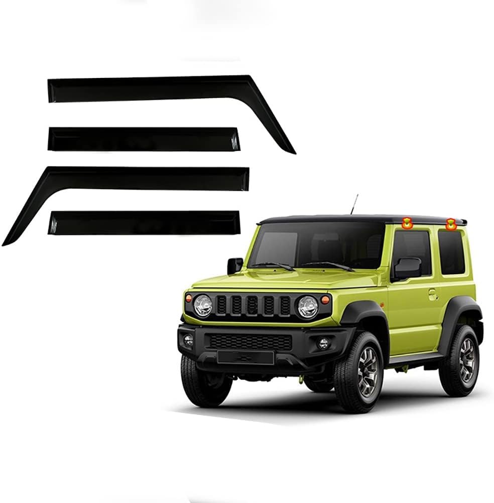 PANXUC Car Wind Deflectors for Suzuki Jimny MK4 JB64W-JB74W 2019, Side Window Wind Rain Deflector Window Visor Sun Rain Guard Smoke Guards