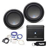 Alpine MRV-M500 Amplifier and Two S-W10D2 S-Series 10' Dual 2-Ohm Subwoofers - Includes wire kit