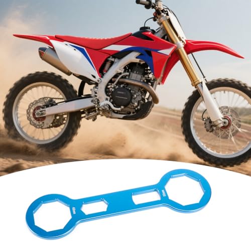 Image of Joyzan Fork Cap Wrench, Aluminum Alloy Motorcycle Front Forks Removing Rebuild Dirt Bike Repair Tool Dual Chamber Removal Tire Change Spanner Motor Shock Absorber 46mm 50mm CRF250R CRF450R CRF450X