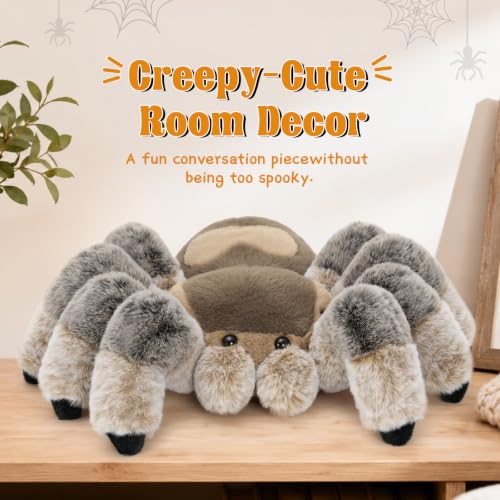 Image of MorisMos Large Spider Plush, 18 inch Giant Stuffed Animal Spider