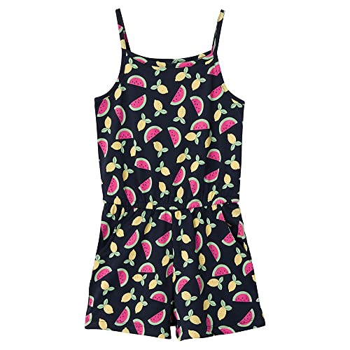 NAME IT Mädchen Nkfvigga Strap Suit F1 Noos, Dark Sapphire/AOP:FRUITS, 158