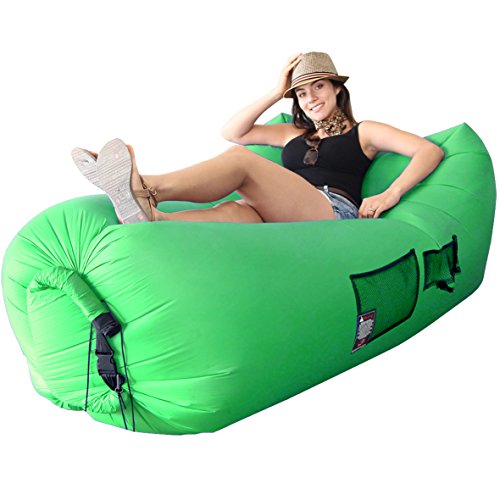 EasyGoProducts WooHoo 3.0 Giant Outdoor Inflatable Lounger with Carry Bag – Air Lounger