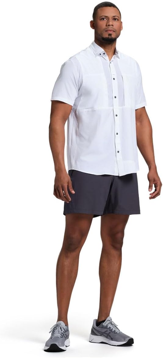 Beretta Men's TKAD Flex Breathable Lightweight Button-Down Outdoor Casual Active Tactical Short Sleeve T-Shirt