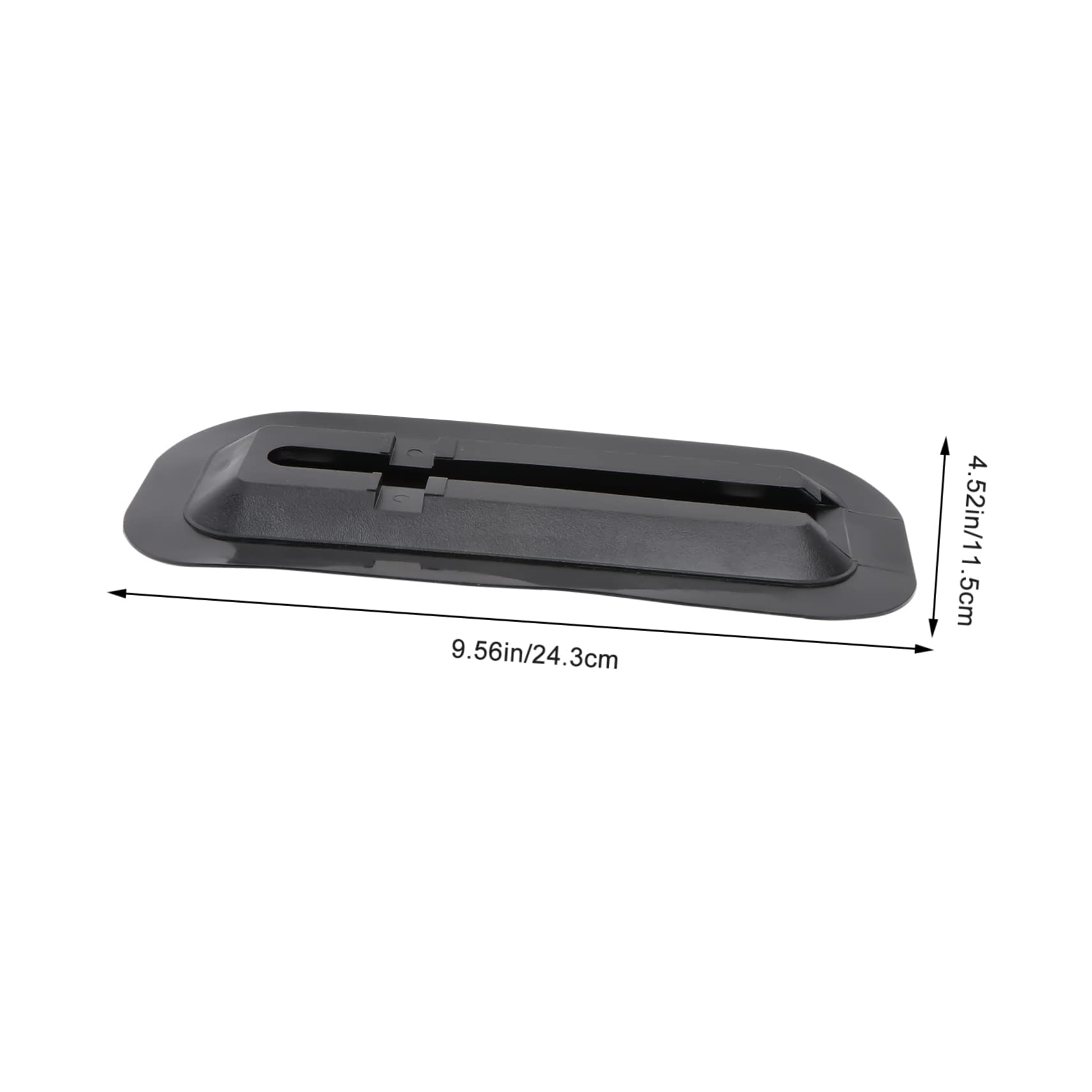 Toyvian Surfboard Tail Rudder Splitter Durable Snap Type Base Outdoor Surfing Accessory for Inflatable Surfboards Enhances Stability Direction Black