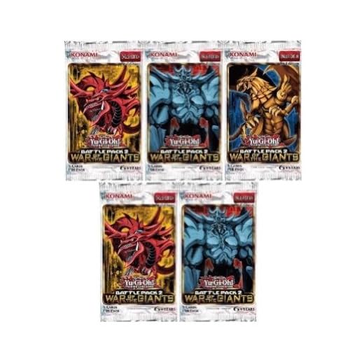 5 (Five) Pack Lot - Yu-Gi-Oh Cards Battle Pack 2: War Of The Giants Packs