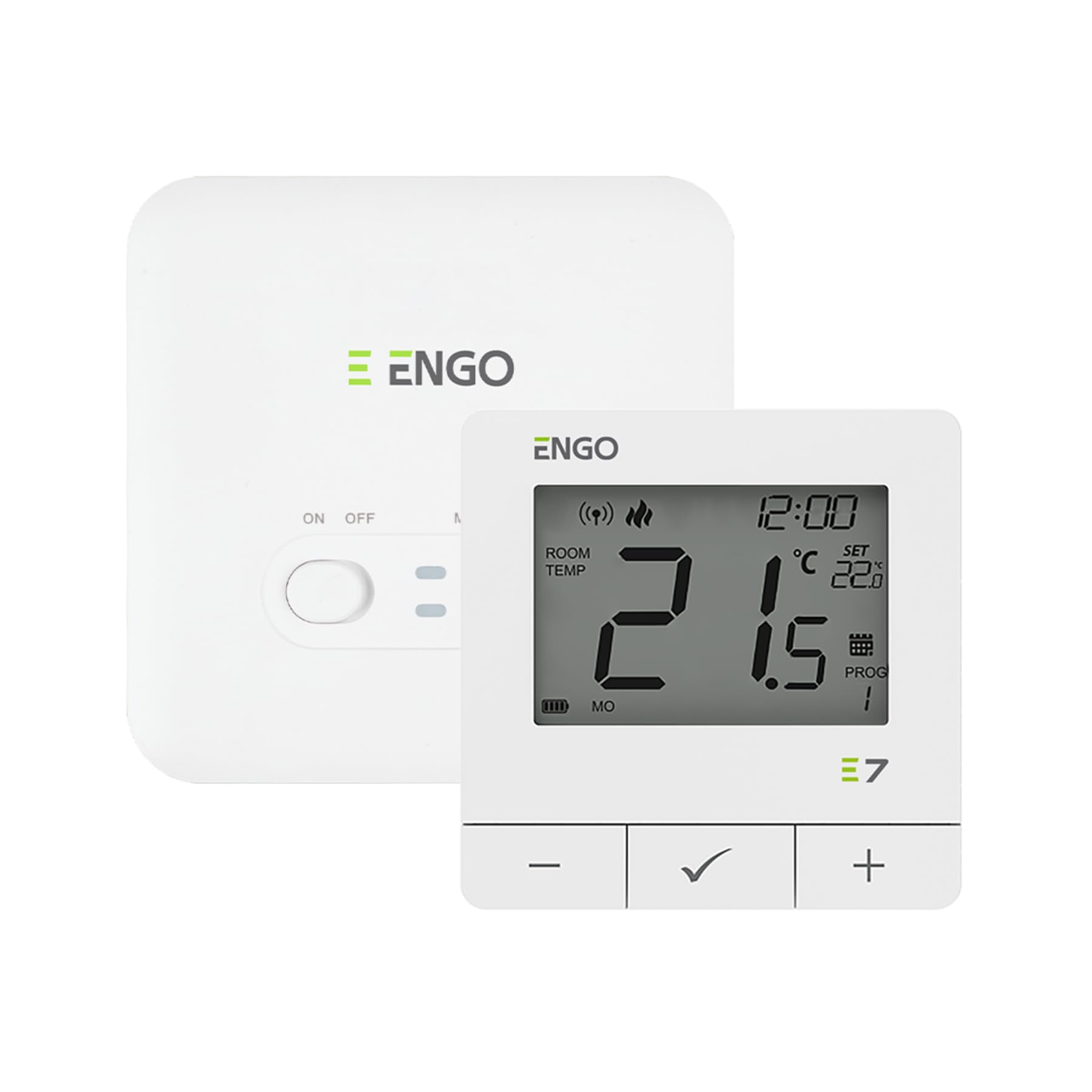 ENGO E7-RFW bezprzewodowy termostat biały