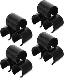 Toyvian 12個 ガーデンフラッグクリップ 耐風製フラッグ固定クランプ ガーデン旗ポール用留め具 屋外旗防風ストッパー