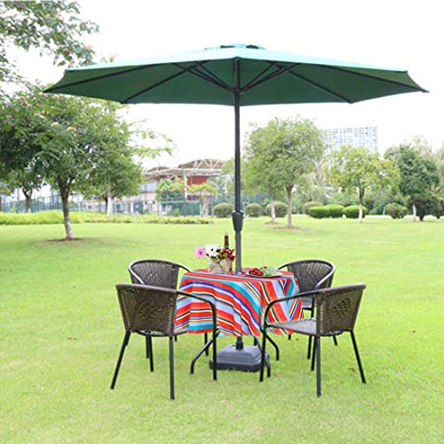 Squarepie 60'' Round Outdoor Tablecloth Waterproof Stain Resistant Zippered Table Cloth With Umbrella Hole For Camping Picnic Patio Bbqs Backyard, Color Stripe #TOP3
