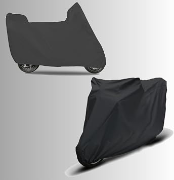 Motorcycle Tarpaulin, Engine Cover Black Backpack Compatible, Engine Length up to 2.00m S
