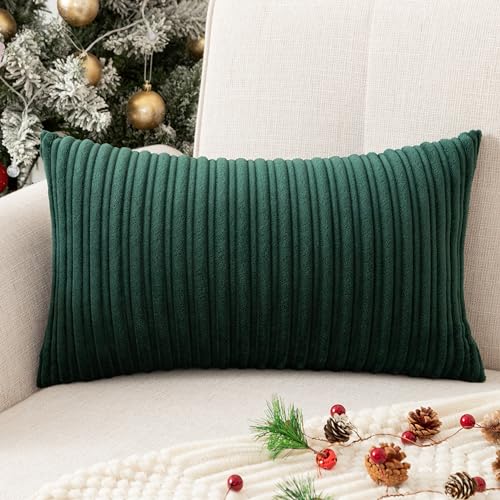 UGASA Christmas Velvet 12x20 Inch Lumbar Soft Throw Pillow Cover ...