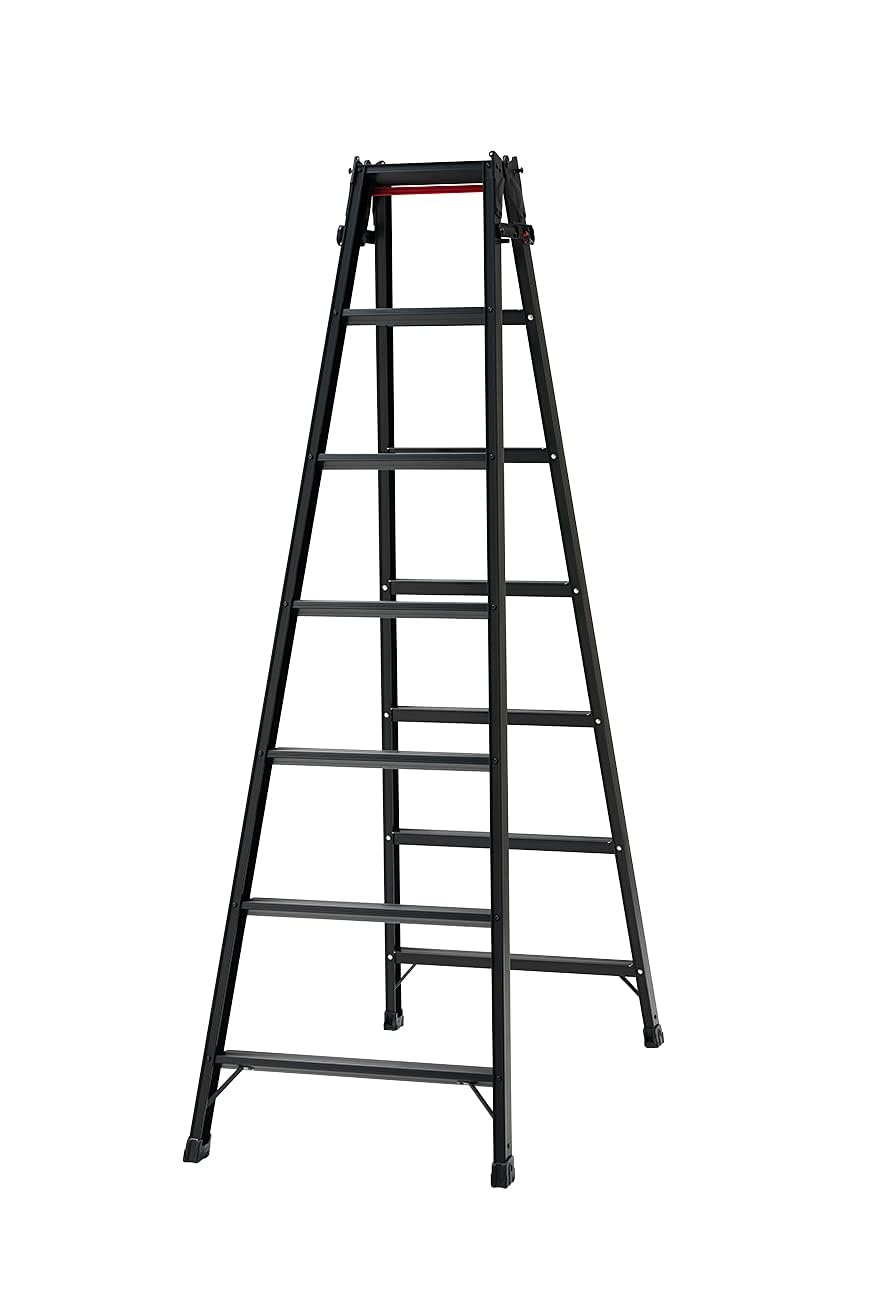 エコツール半田店】ハセガワ 脚部伸縮式はしご兼用脚立(ワンタッチバー