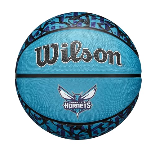 Baloncesto Wilson NBA Charlotte Hornets tamaño 7 con diseño graffiti para exterior