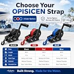 Heavy Duty Boat Trailer Winch Strap with Hook - 2" x 20' - 10,816lbs Breaking Strength, Hand Crank, Automotive Towing - Image 3