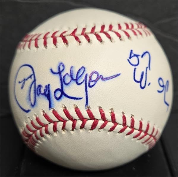 Autograph Warehouse 291699 Johnny Logan Autographed Baseball - OMLB Milwaukee Braves World Series Champion Poor Signature