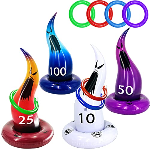 Inflatable Witch Hat Ring Toss