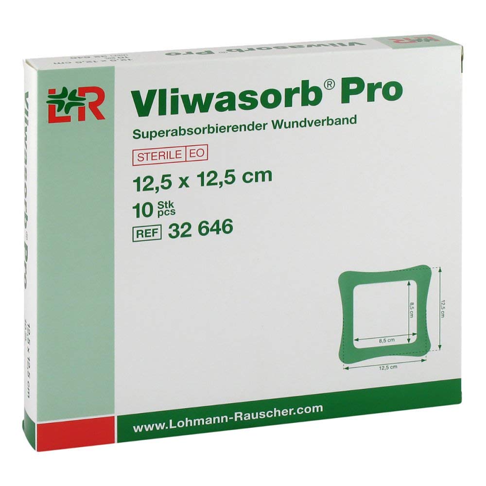 Pro superabsorb.Komp.steril 12,5x12,5 cm 10 St