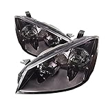 HEADLIGHTSDEPOT Black Housing Halogen Headlights Compatible With Nissan Altima 2005-2006 Includes Le