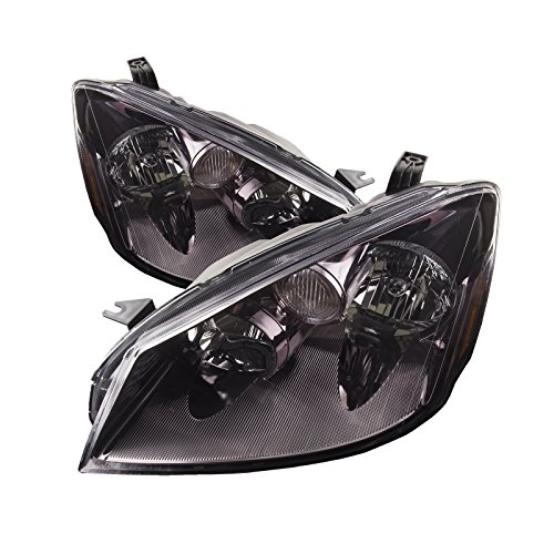 Headlightsdepot Black Housing Halogen Headlights Compatible With Nissan Altima 2005-2006 Includes Left Driver And Right Passenger Side Headlamps #TOP20