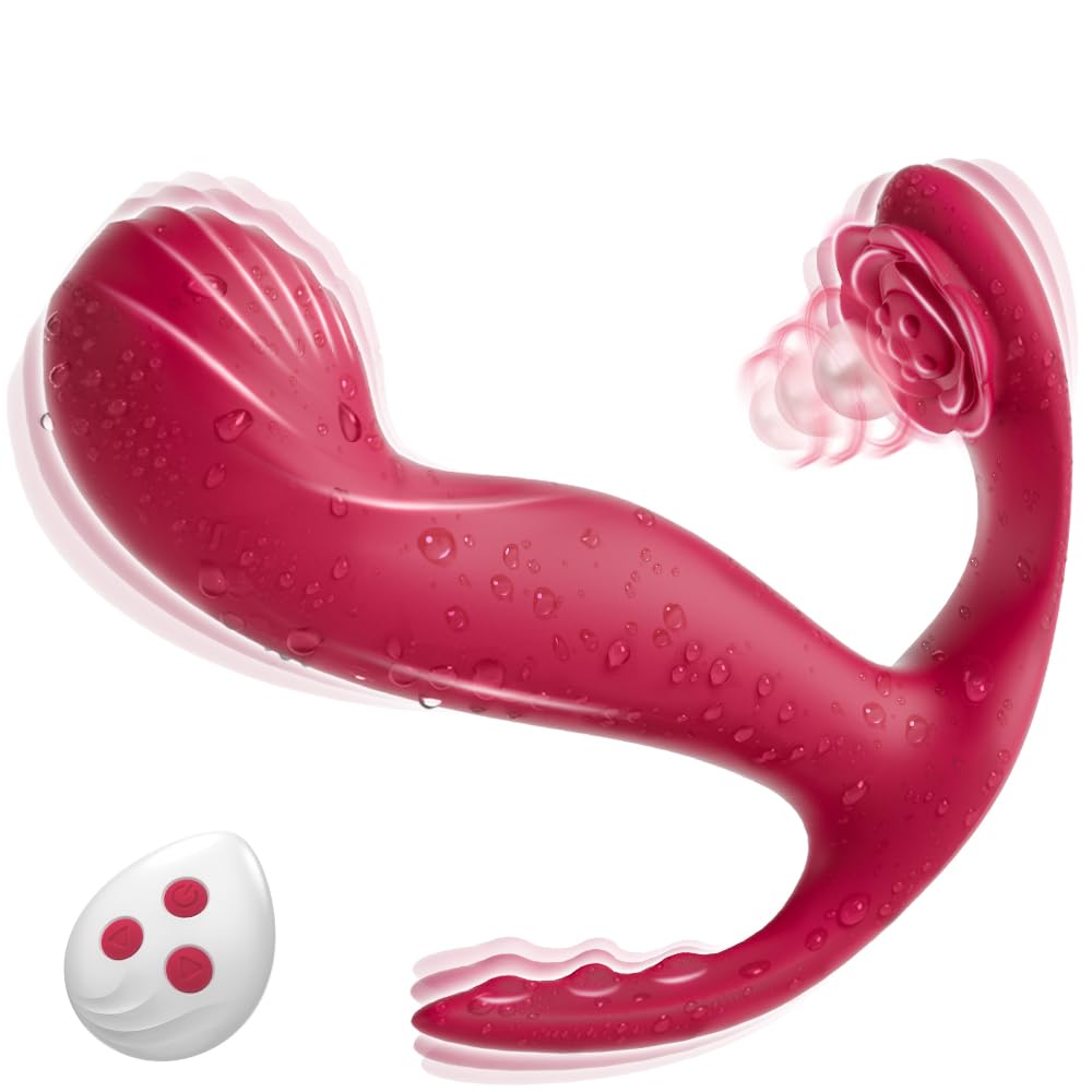 Wearable Vibrator Sex Toys for Women - 3 in 1 Panty Mini Vibrator for G Spot Clitoral Spot