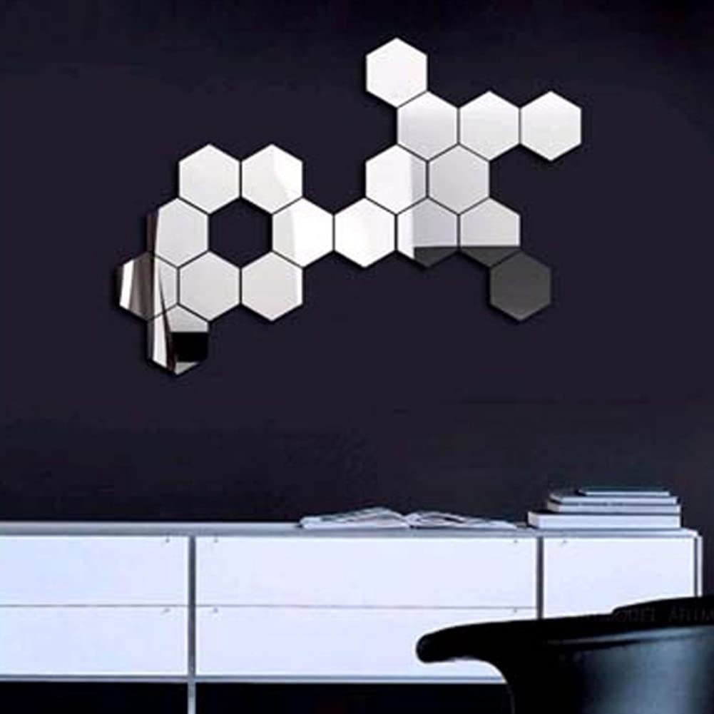 40 Hojas De Espejo Flexibles – 6 X 9 Pulgadas Y 6 X 6 Pulgadas, Autoadhesivas, No Inastillables De Vidrio, Adhesivo Suave Para Pared, Espejos De Plástico Para Manualidades Y Decoración