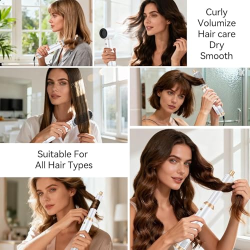 Image of 5 in 1Blow Dryer Brush Hair Styling Tools for Drying Curling Straightening