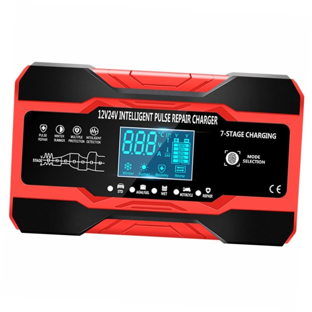 Cabilock Caricabatteria Intelligente Per Auto e Riparatore Di Batterie Tecnologia Ad Impulsi Ad Alta e Bassa Frequenza Per Mantenimento e Attivazione Di Batterie Lungo Inattive