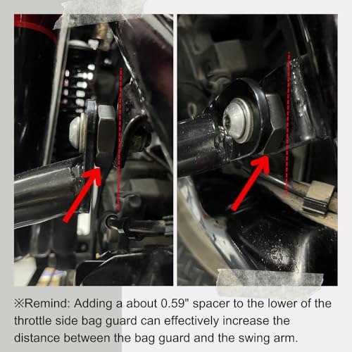 HDBUBALUS Motorcycle Engine Guard Highway Crash Bar Fits for Harley Touring Street Glide Road King Electra Glide Fit for Harley Touring Models 2009-up Black