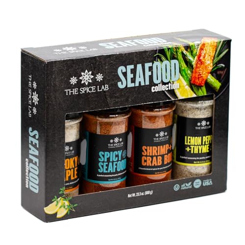 Image of Seafood Seasoning Gift Set - Elevate Your Culinary Journey with Our Fish Seasoning - Explore the Spectacular Crab Seasoning & Combine With Smoky Maple For An Unforgettable Flavor. Great on Salmon, Crab, Shrimp, Lobster, Catfish, Snapper and Many More. By The Spice Lab