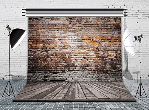 Lb Vintage Brick Wall Backdrop 10X10Ft Vinyl Rustic Wood Backdrop For Photoshoot Birthday Party Kids Baby Adult Youtube Video Portraits Photo Booth Backdrop Studio Props #TOP9
