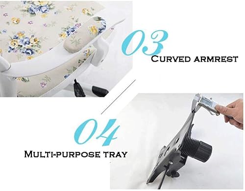 Miniatura 4 de YYDS Silla cómoda para juegos, silla de oficina con patas de acero, ergonómica giratoria para el hogar, para transmisión en vivo, ergonómicamente