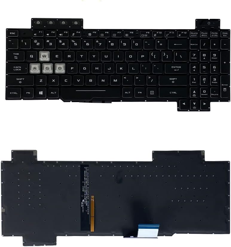 New US Black English Backlit Laptop Keyboard (Without palmrest) for ASUS TUF Gaming FX705D FX705DY FX705DD FX705DT FX705DU