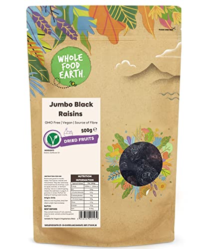 Jumbo Black Raisins 500g