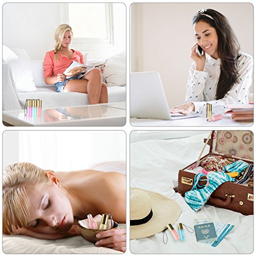 Mavogel Essential Oil Roller Bottles - 24 Pack 5Ml Pearl Colored Glass Roller Bottles With Stainless Steel Roller Balls, Essential Oil Key Opener And Droppers Included #TOP6