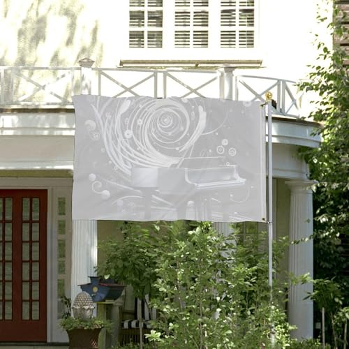 Piano de bienvenue drapeau d'extérieur anti-déchirure en polyester 200D - 4