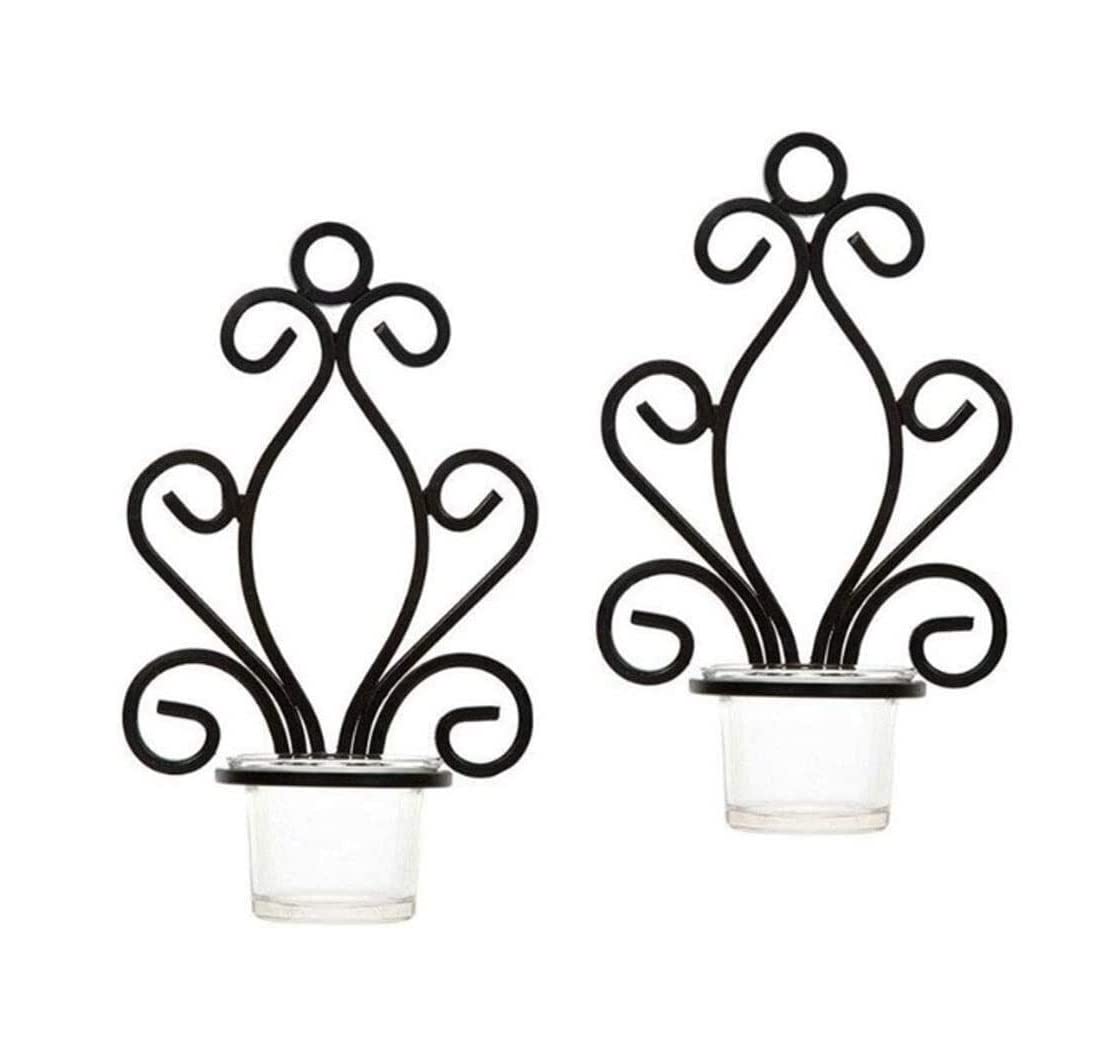 candle holders， Candelabra Candlestick 2 Set Candle Stand Iron Wall Sconce Sconces for Wedding Votive Holder for Table Centerpiece