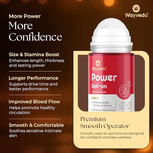 Image of Power Roll-On Combo for Men | Strawberry + Classic Oil-Based Formula with Ashwagandha & Shilajit | Supports Strength, Thickness, Vitality & Confidence | No Additives, Paraben Free | 2 x 50ml