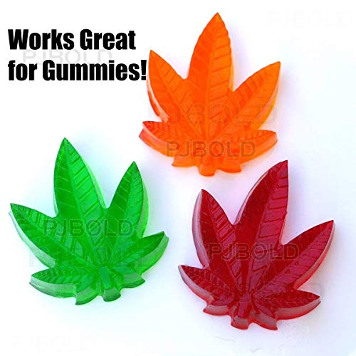 image for PJ BOLD Marijuana Pot Leaf Silicone Candy Mold Trays for Chocolate Cup