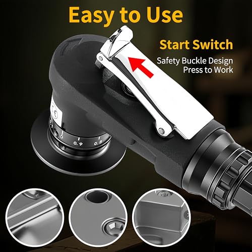 Image of Pneumatic Chamfer Tool, 30000 RPM Air Chamfer Tool with 12C & 8R Blades