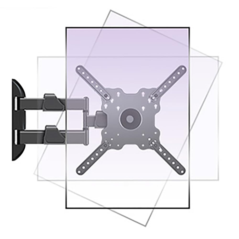 TV Wandhalterung Schwenkbar Fernseher 32-50 Zoll, 360° Verstellbare Halterung Schwenk Neigbare für TV Bildschirme & Monitore bis zu 19,8kg, MAX VESA 400x400mm DY3255XZ