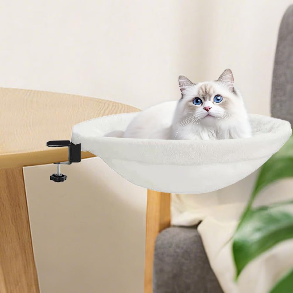 Cama para gatos para oficina, Hamaca suave, cama para gatos, lavable, hamaca para oficina en casa, 40 x 40 cm, carga máxima: 20 kg