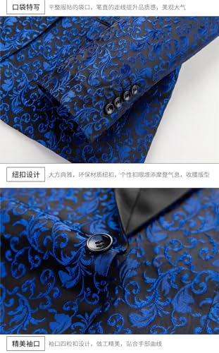 Coat Pants 2 Piece Suit Set Groom Wedding Dress Party Slim Fit Lapel Blazer Jacket Men's Trousers4