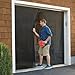 Magic Mesh Garage Door Screen, Black | Magnetic Closure, Breezy Net, Mosquito & Bug Screen for Standard 2 Door Garage, Kid & Pet Friendly | Size 109