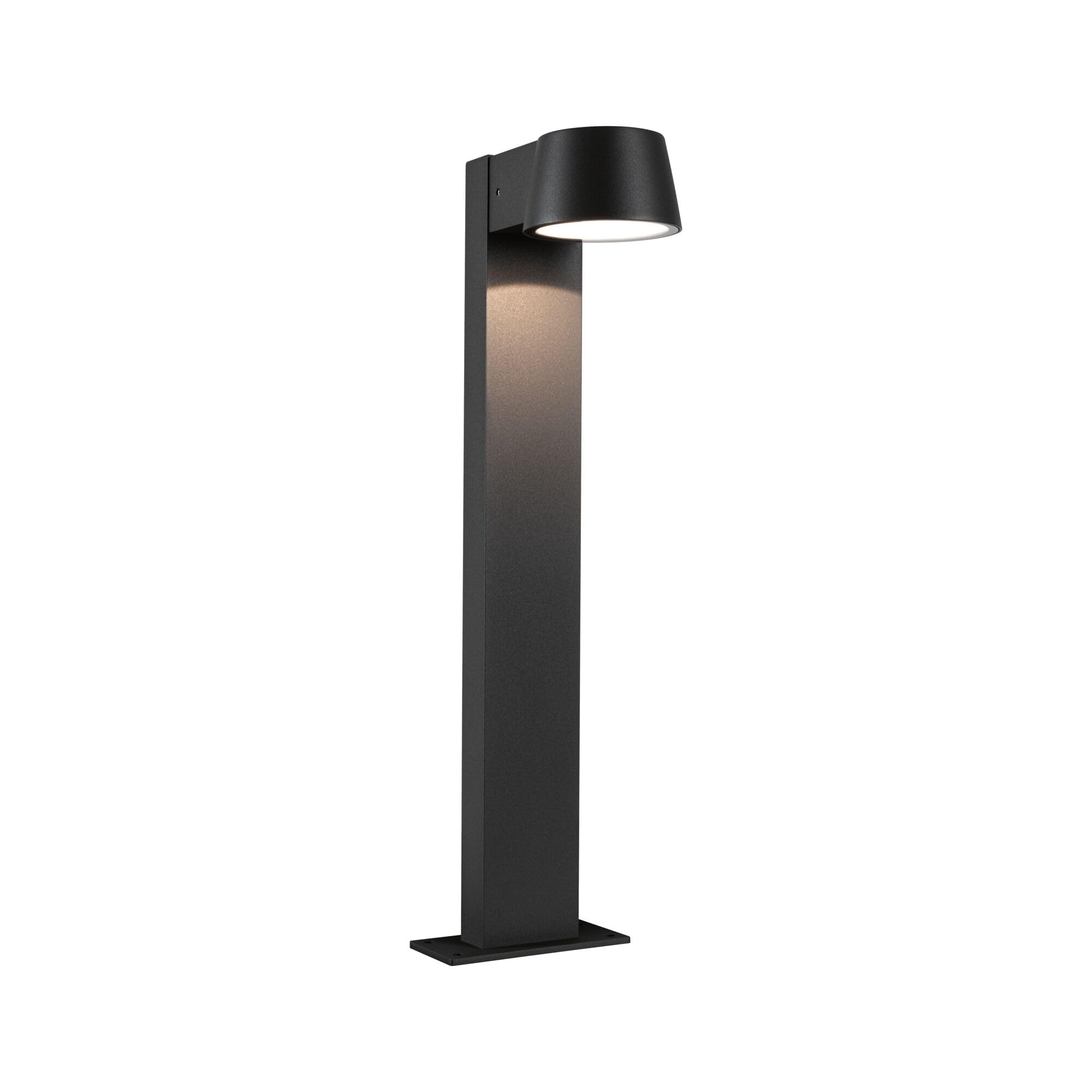 Paulmann 94454 LED Außenleuchte Pollerleuchte Capea IP44 Warmweiß incl. 1x6 Watt Außenbeleuchtung Schwarz Außenlampe Aluminium Gartenlampe 3000 K