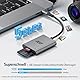 acer USB C SD Kartenleser, USB-C SD Micro SD Card Reader Aluminium Kartenlesegerät Typ C Speicherkartenleser Adapter für iPhone 15/16 Serie,Galaxy S24,iPad Pro,MacBook Pro,Surface Pro usw.