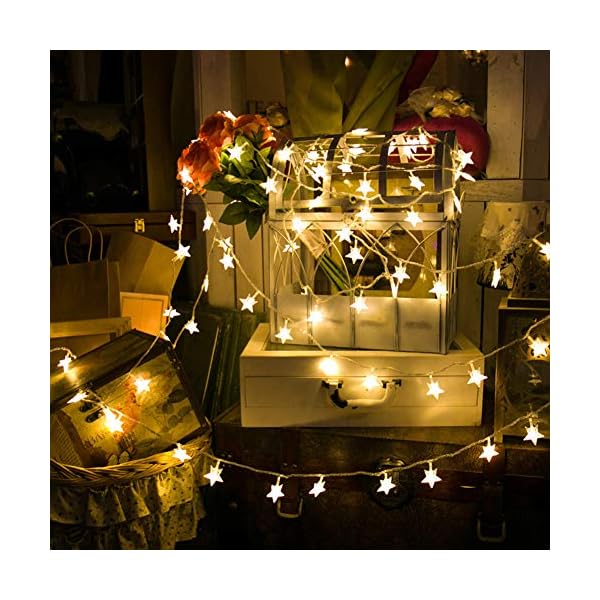 Twinkle star 100 led star string lights, plug in fairy string lights waterproof, extendable for indoor, outdoor, wedding party, christmas tree, new year, garden decoration - image 3