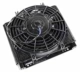 EMPI Competition 96 Plate Oil Cooler & Electric Fan Kit, Compatible With Bug, Rat Rod, Buggy, 9293