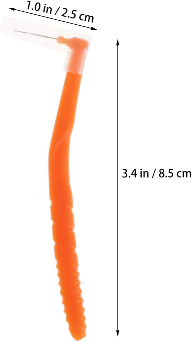Healifty 10 Pcs 0.8mm Teeth Interdental Brush L Shaped Dental Floss